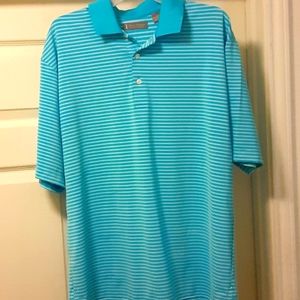 DANIEL CREMIEUX Blue Green  size L Polo Shirt